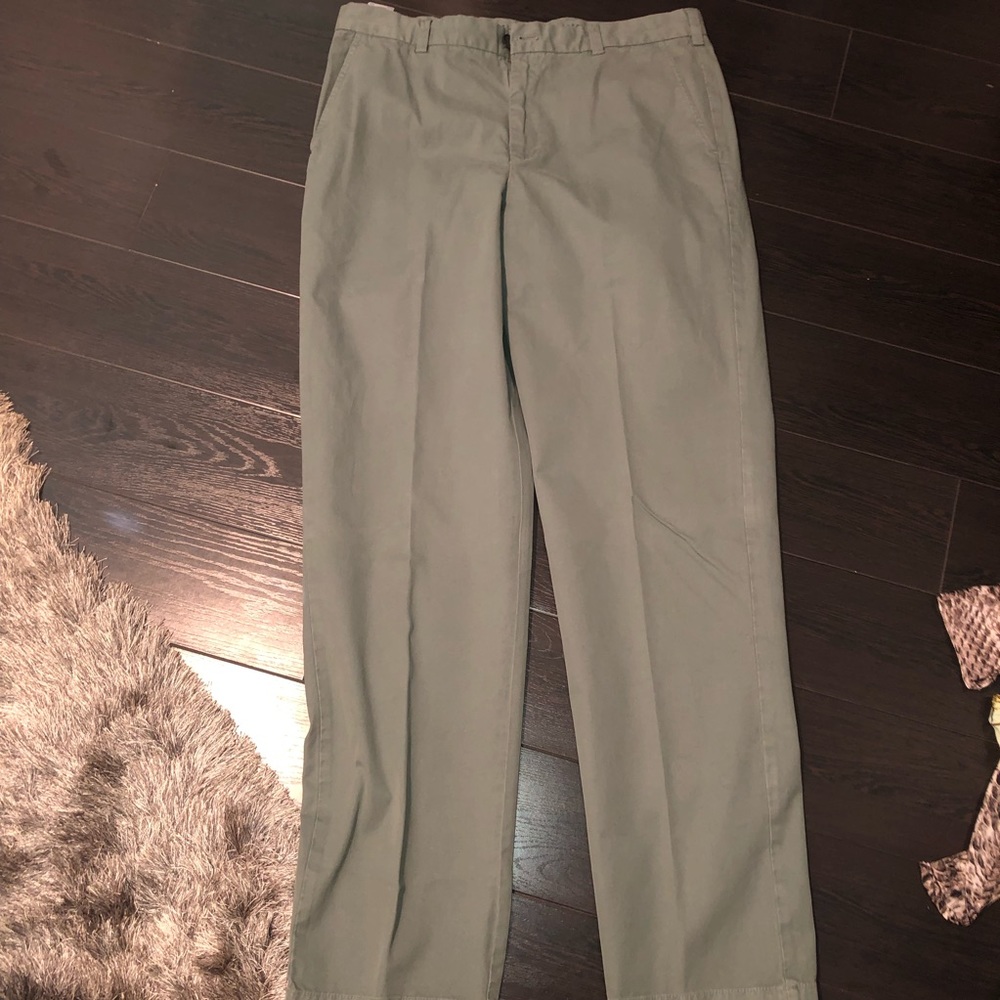 👖 BROOKS BROTHERS CHINO SAGE GREEN PANTS 36/34L